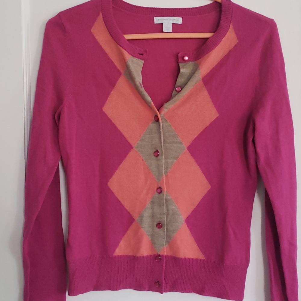 Argyle cardigan